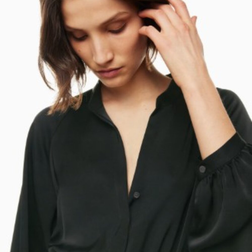BABATON - Lexington Black Satin Dress - 2XS - Picture 12 of 17